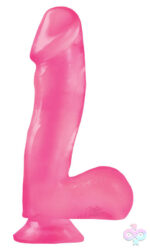 Pipedream Sex Toys - Basix Rubber Works - 6.5 Inch Dong With Suction Cup - Pink