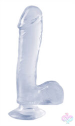 Pipedream Sex Toys - Basix Rubber Works - 7.5 Inch Dong With Suction Cup - Clear