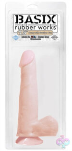 Pipedream Sex Toys - Basix Rubber Works 7.5 Inch Dong With Suction Cup  - Flesh