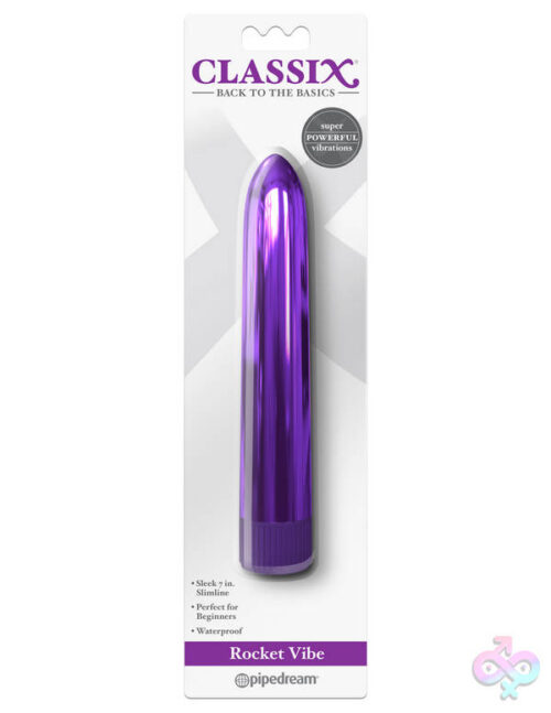 Pipedream Sex Toys - Classix Rocket Vibe - Purple