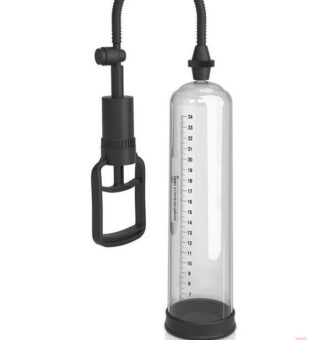 Classix Xl Penis Enlargement Pump By Pipedream — Black Manual Pump With Clear Vacuum Tube