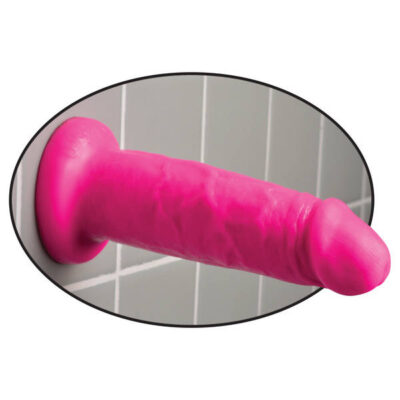 Dillio 6 Inch Chub pink realistic dildo by Pipedream with suction-cup base
