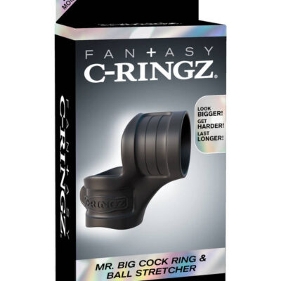 Pipedream Sex Toys - Fantasy C-Ring Mr Big Cock Ring and Ball Stretcher - Black