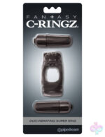 Pipedream Sex Toys - Fantasy C-Ringz Duo-Vibrating Super Ring Black
