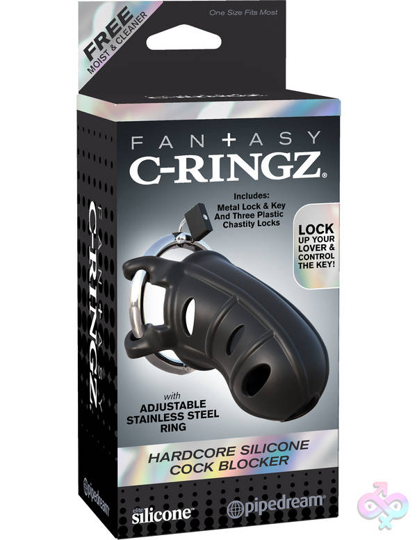 Fantasy C-Ringz Hardcore Silicone Cock Blocker Pipedream Sex Toys - Fantasy C-Ringz Hardcore Silicone Cock Blocker