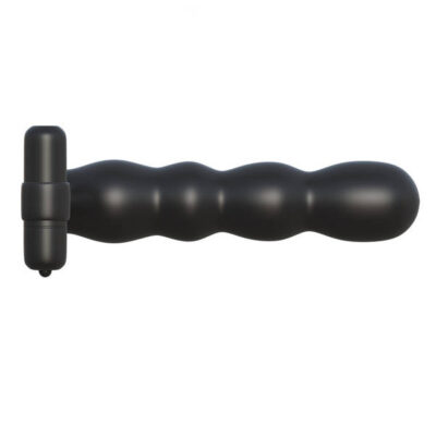 Fantasy C Ringz Posable Partner Double Penetrator Black by Pipedream — bendable vibrating dual penetration ring