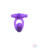 Pipedream Sex Toys - Fantasy C-Ringz Silicone Double Penetrator Rabbit - Purple