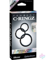 Pipedream Sex Toys - Fantasy C-Ringz Silicone Ring Stamina Set - Black