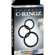 Pipedream Sex Toys - Fantasy C-Ringz Silicone Ring Stamina Set - Black