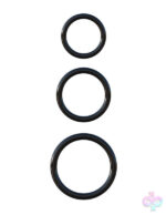 Pipedream Sex Toys - Fantasy C-Ringz Silicone Ring Stamina Set - Black