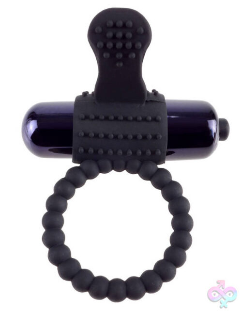 Pipedream Sex Toys - Fantasy C-Ringz Vibrating Silicone Super Ring  Black