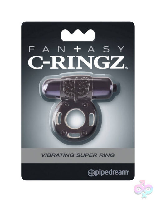 Pipedream Sex Toys - Fantasy C-Ringz Vibrating Super Ring Black