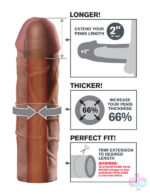Pipedream Sex Toys - Fantasy X-Tension Mega 2-Inch Extension - Brown
