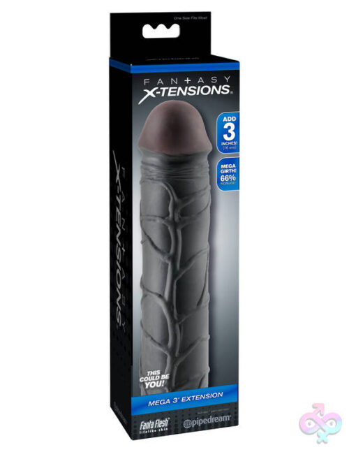 Pipedream Sex Toys - Fantasy X-Tension Mega 3-Inch Extension - Black
