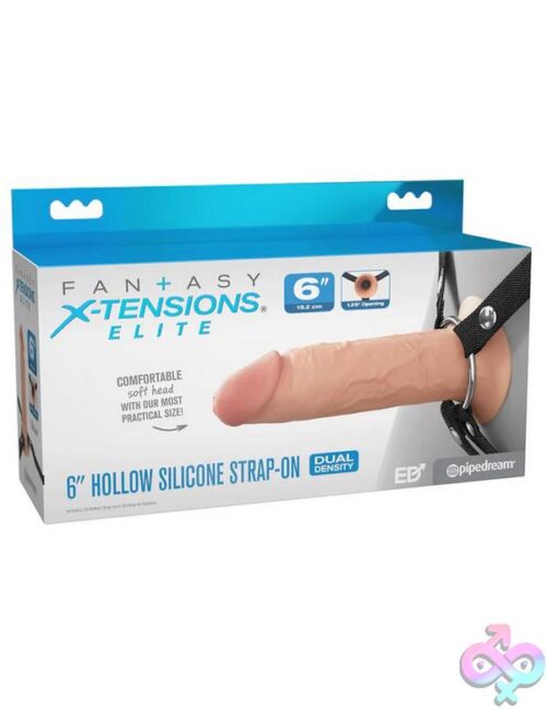 Fantasy X-Tensions Elite 6&Quot; Silicone Hollow Strap Dual Density - Image 2