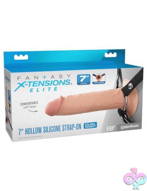 Fantasy X-Tensions Elite 7&Quot; Silicone Hollow Strap Dual Density - Image 2