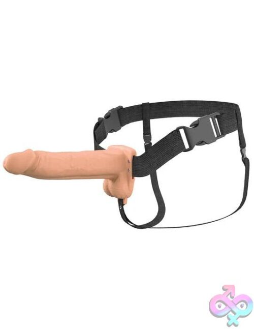 Fantasy X-Tensions Elite 8&Quot; Vibrating Hollow Silicone Strap-On - Image 2