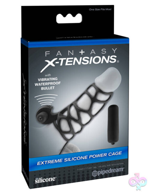 Pipedream Sex Toys - Fantasy X-Tensions Extreme Silicone Power Cage - Black