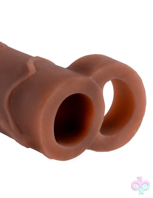 Pipedream Sex Toys - Fantasy X-Tensions Perfect 2-Inch Extension With Ball Strap - Brown