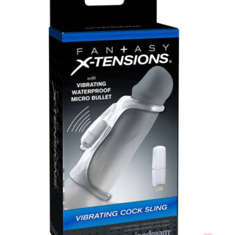 Pipedream Sex Toys - Fantasy X-Tensions Vibrating Cock Sling - Clear