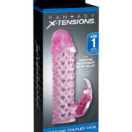 Pipedream Sex Toys - Fantasy X-Tensions Vibrating Couples Cage - Pink