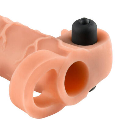 Fantasy X Tensions Vibrating Real Feel Extension by Pipedream in black