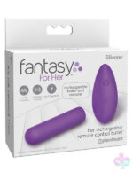 Pipedream Sex Toys - Fantasy for Her - Her Rechargeable Remote Control Bullet Purple