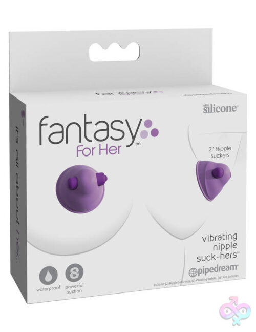 Pipedream Sex Toys - Fantasy for Her Vibrating Nipple Suck-Hers 2"