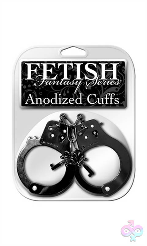 Fetish Fantasy Anodized Cuffs - Black Pipedream Sex Toys - Fetish Fantasy Anodized Cuffs - Black