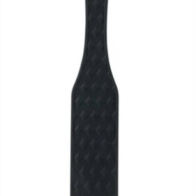 Fetish Fantasy Extreme Silicone Paddle Black by Pipedream — dual-sided bdsm paddle with diamond texture