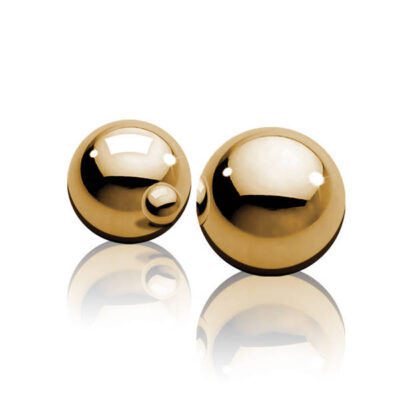 Fetish Fantasy Gold Ben Wa Balls by Pipedream — gold metal kegel balls for beginners