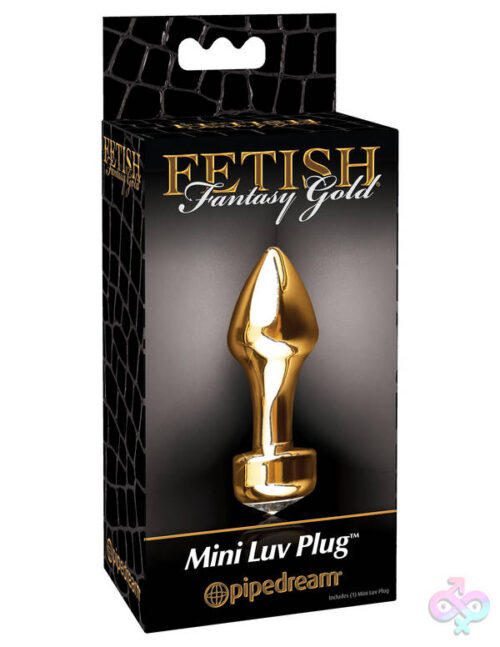 Pipedream Sex Toys - Fetish Fantasy Gold Mini Luv Plug - Gold