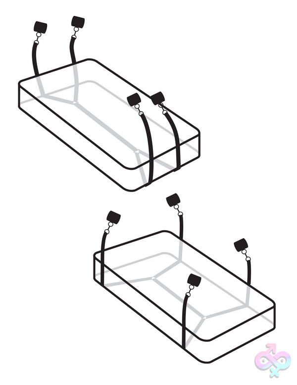 Fetish Fantasy Limited Edition Wraparound  Matress Restraints Pipedream Sex Toys - Fetish Fantasy Limited Edition Wraparound  Matress Restraints