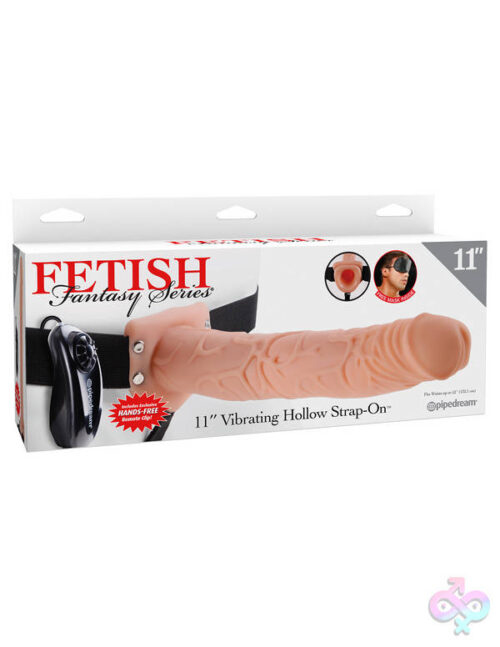 Pipedream Sex Toys - Fetish Fantasy Series 11-Inch Vibrating  Hollow Strap-on - Flesh