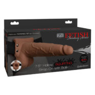 Pipedream Sex Toys - Fetish Fantasy Series 7.5" Hollow Squirting Strap-on With Balls -