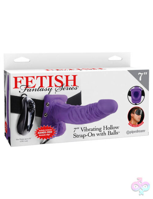 Pipedream Sex Toys - Fetish Fantasy Series 7-Inch Vibrating Hollow Strap-on With Balls