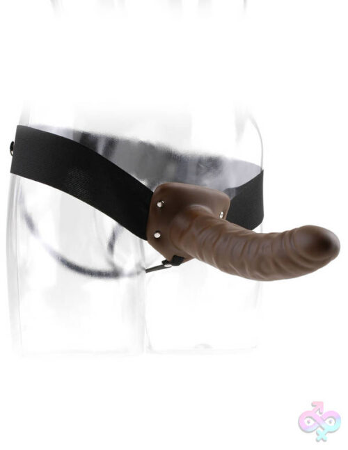 Pipedream Sex Toys - Fetish Fantasy Series 8" Hollow Strap-on - Brown