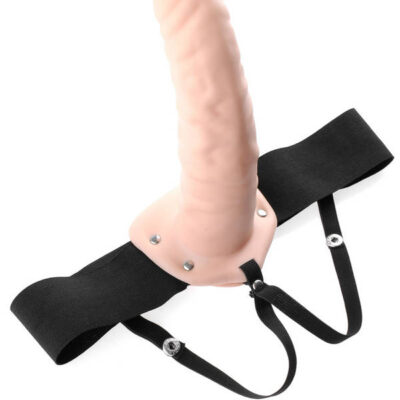 Fetish Fantasy Series 8 Hollow Strap-On Flesh by Pipedream — adjustable elastic harness couples toy