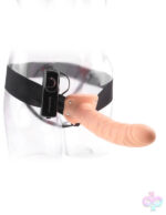 Pipedream Sex Toys - Fetish Fantasy Series 8-Inch Vibrating Hollow Strap-on - Flesh