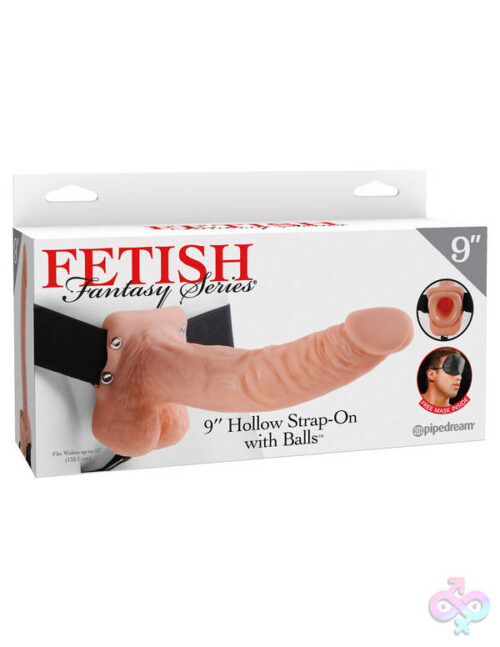 Pipedream Sex Toys - Fetish Fantasy Series 9 Inch Hollow Strap-on With Balls - Flesh
