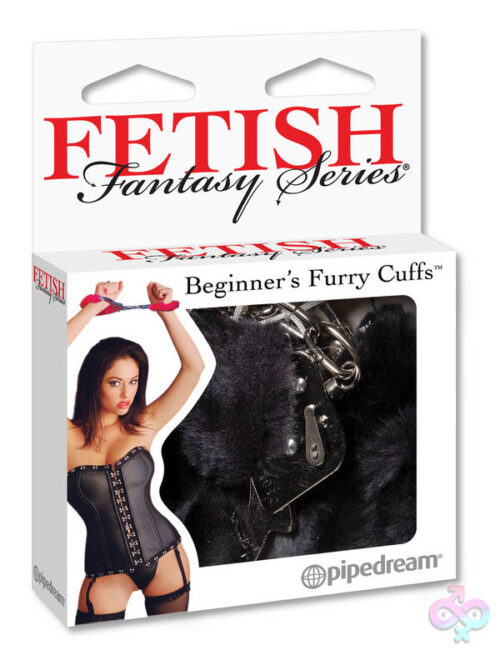 Pipedream Sex Toys - Fetish Fantasy Series Beginner's Furry Cuffs - Black