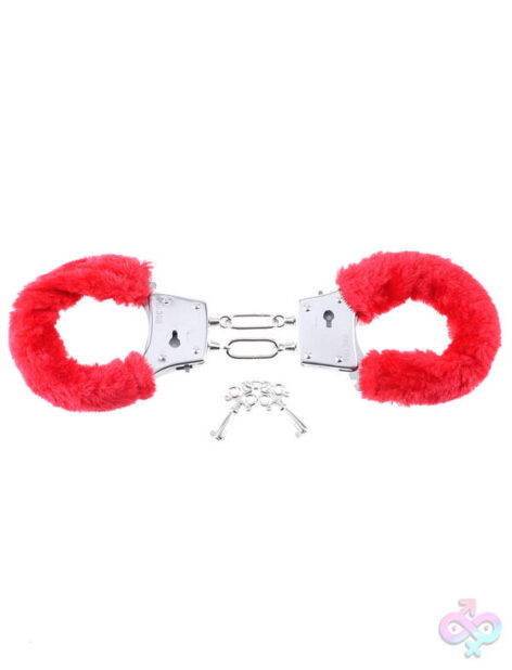 Fetish Fantasy Series Beginners Furry Cuffs black faux-fur metal handcuffs by Pipedream