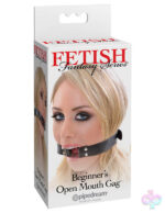 Pipedream Sex Toys - Fetish Fantasy Series Beginners Open  Mouth Gag - Black