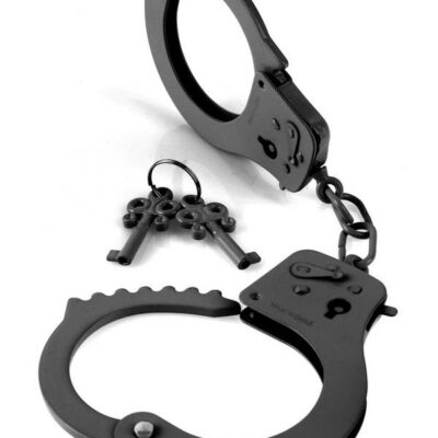 Fetish Fantasy Series Designer Metal Handcuffs Black by Pipedream
