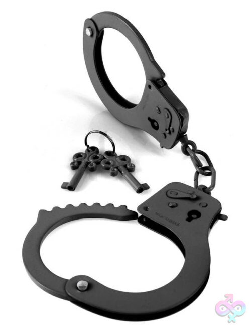 Pipedream Sex Toys - Fetish Fantasy Series Designer Metal  Handcuffs - Black