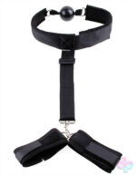 Pipedream Sex Toys - Fetish Fantasy Series Gag and Wrist Restraint - Black