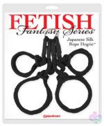 Pipedream Sex Toys - Fetish Fantasy Series Japanese Silk Rope Hogtie - Black