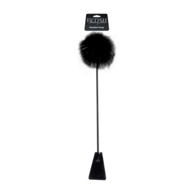 Fetish Fantasy Series Limited Edition Feather Crop by Pipedream — black feather crop sex toy