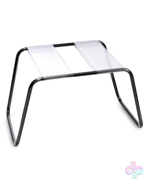 Fetish Fantasy Series the Incredible Sex Stool by Pipedream — black tubular steel frame with TPU mesh seat