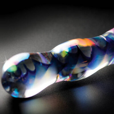 Icicles No 08 Clear Blue Glass Dildo by Pipedream